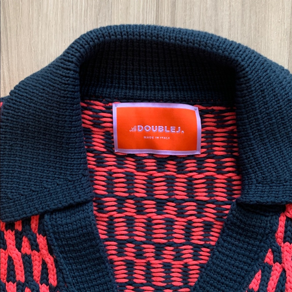 Luxury Made in Italy Designer Double J Cardigan Sweater - Picture 6 of 9